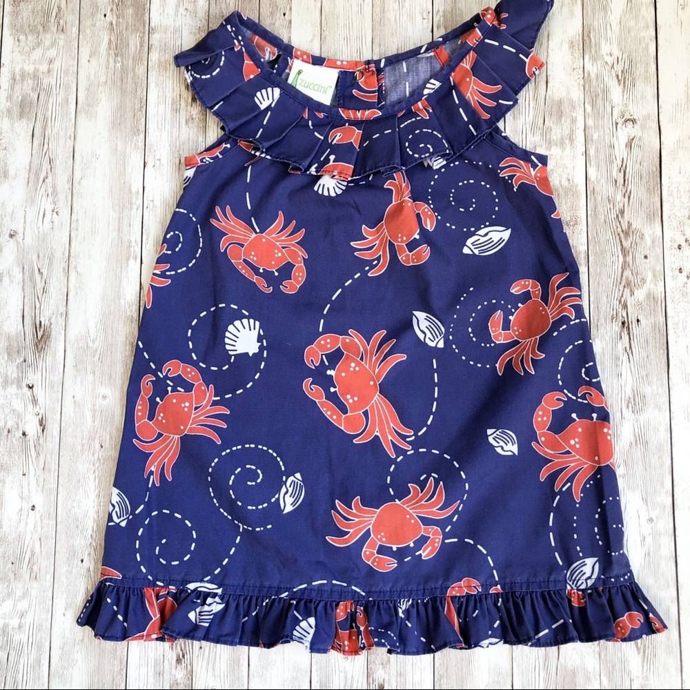 ZUCCINI Crab ruffle dress